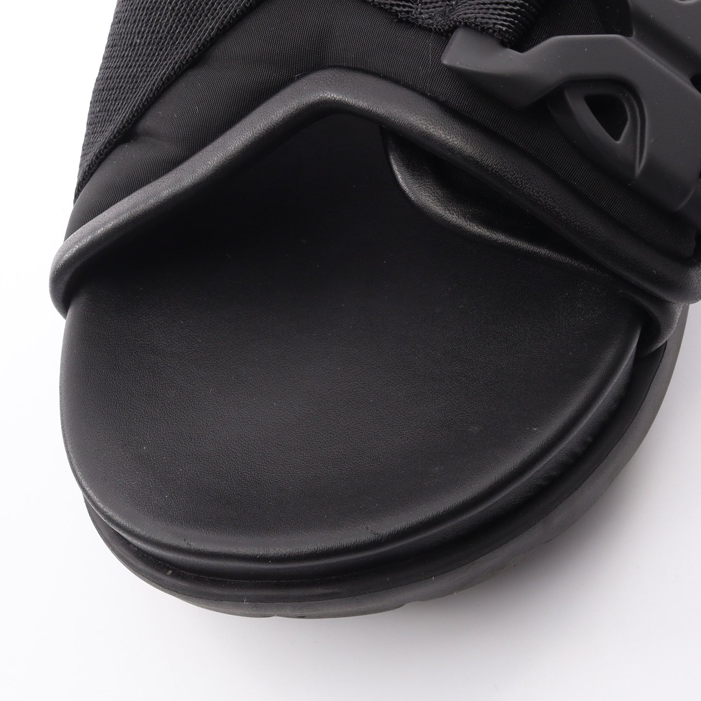 SNAP SLIDE SANDAL スライドサンダル レザー ファブリック ブラック ボッテガヴェネタ