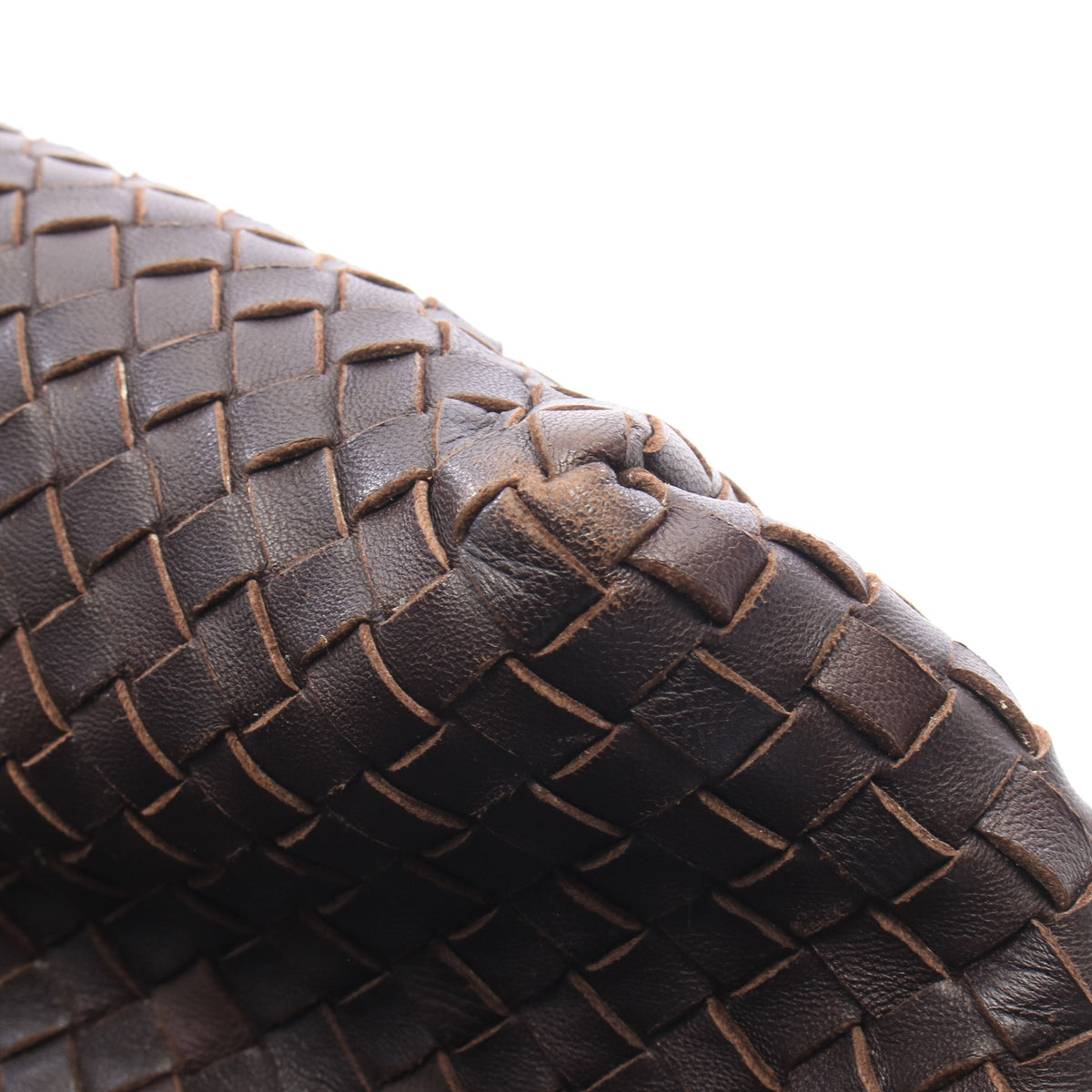 イントレチャート ワンショルダーバッグ レザー ダークブラウン ボッテガヴェネタ バッグ BOTTEGA VENETA