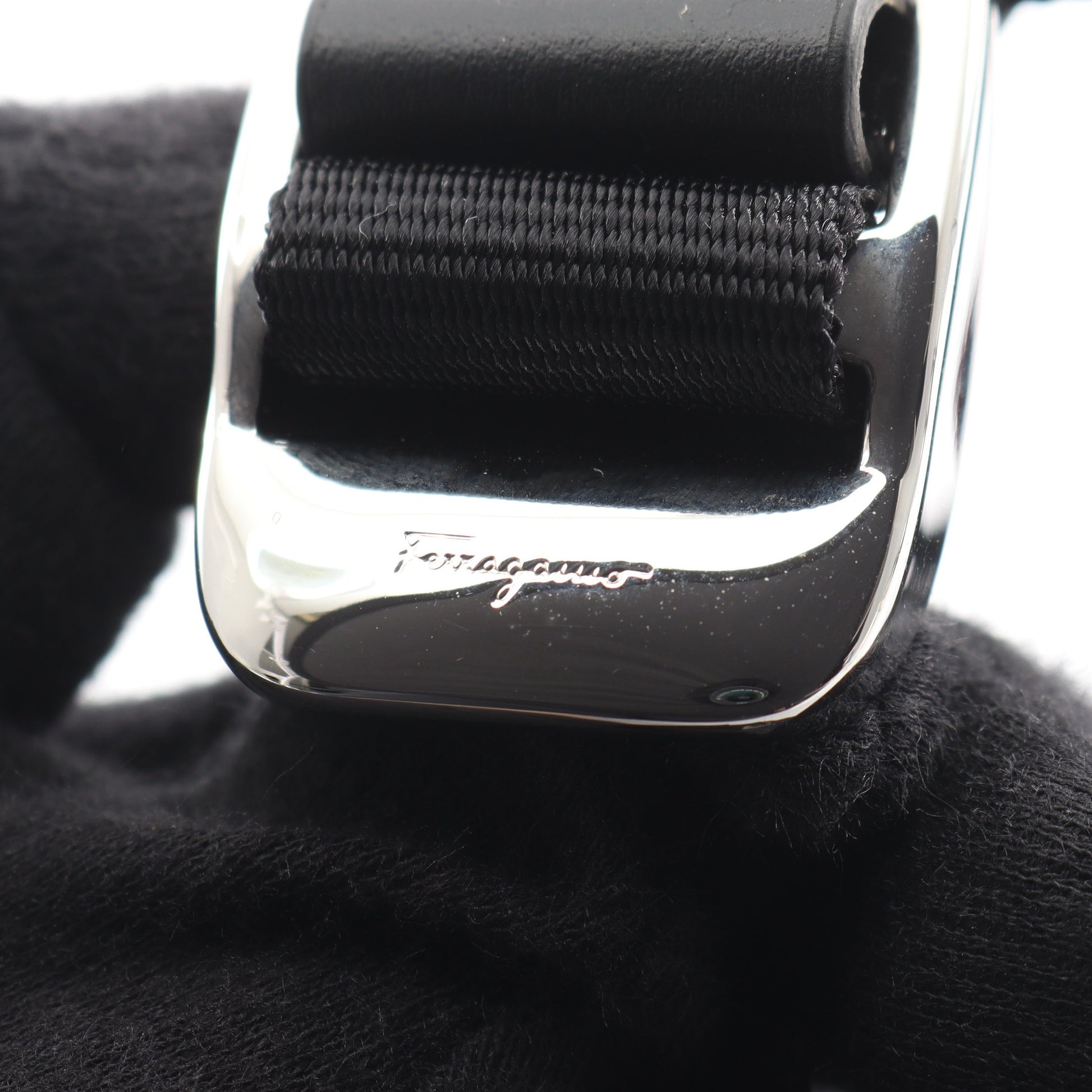 バックパック リュックサック キャンバス レザー ブラック サルヴァトーレフェラガモ バッグ Salvatore Ferragamo