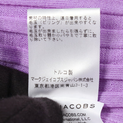 ハイネック リブ ニット ウール パープル マークジェイコブス トップス MARC JACOBS