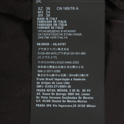 Re-Nylon クロップド フード付き ブルゾン ナイロン ブラック プラダ