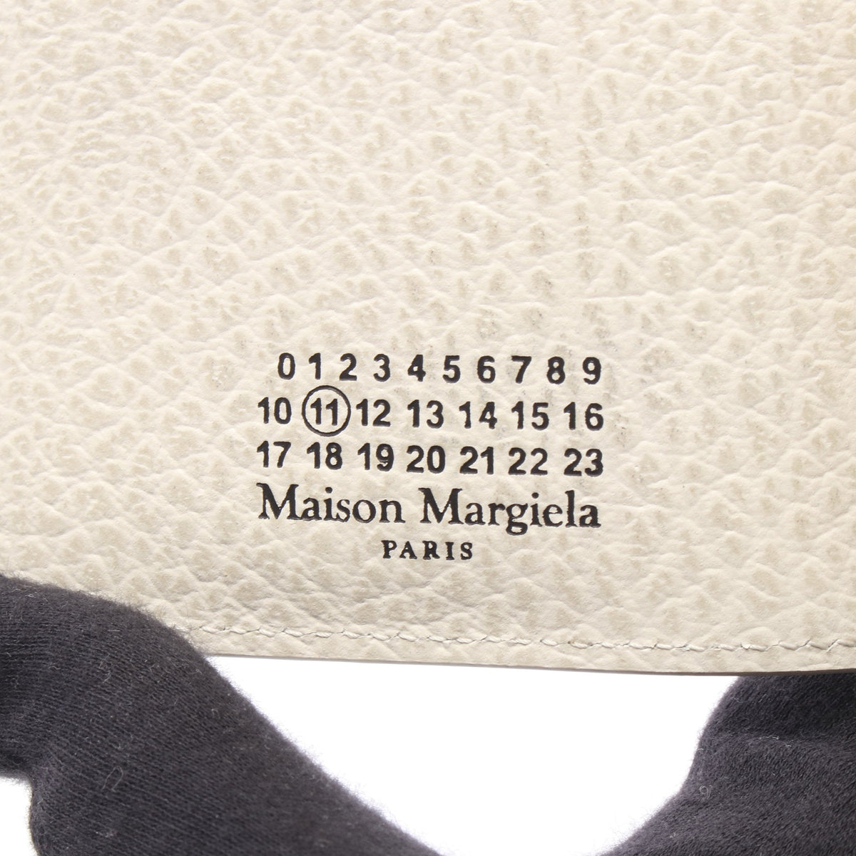 マネークリップ付き 二つ折り財布 レザー ホワイト メゾンマルジェラ11 財布・小物 Maison Margiela 11