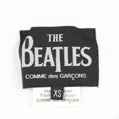 The Beatles Polo Shirt リンゴ ワッペン ポロシャツ コットン ホワイト コムデギャルソン