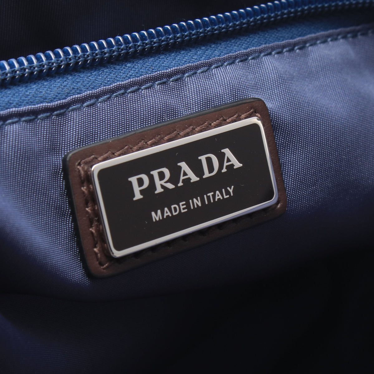 Re-Nylon フラップ ショルダーバッグ ナイロン レザー ブルー ブラウン プラダ バッグ PRADA