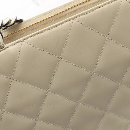マトラッセ チェーンショルダーバッグ チェーントートバッグ レザー ホワイト シャネル バッグ CHANEL