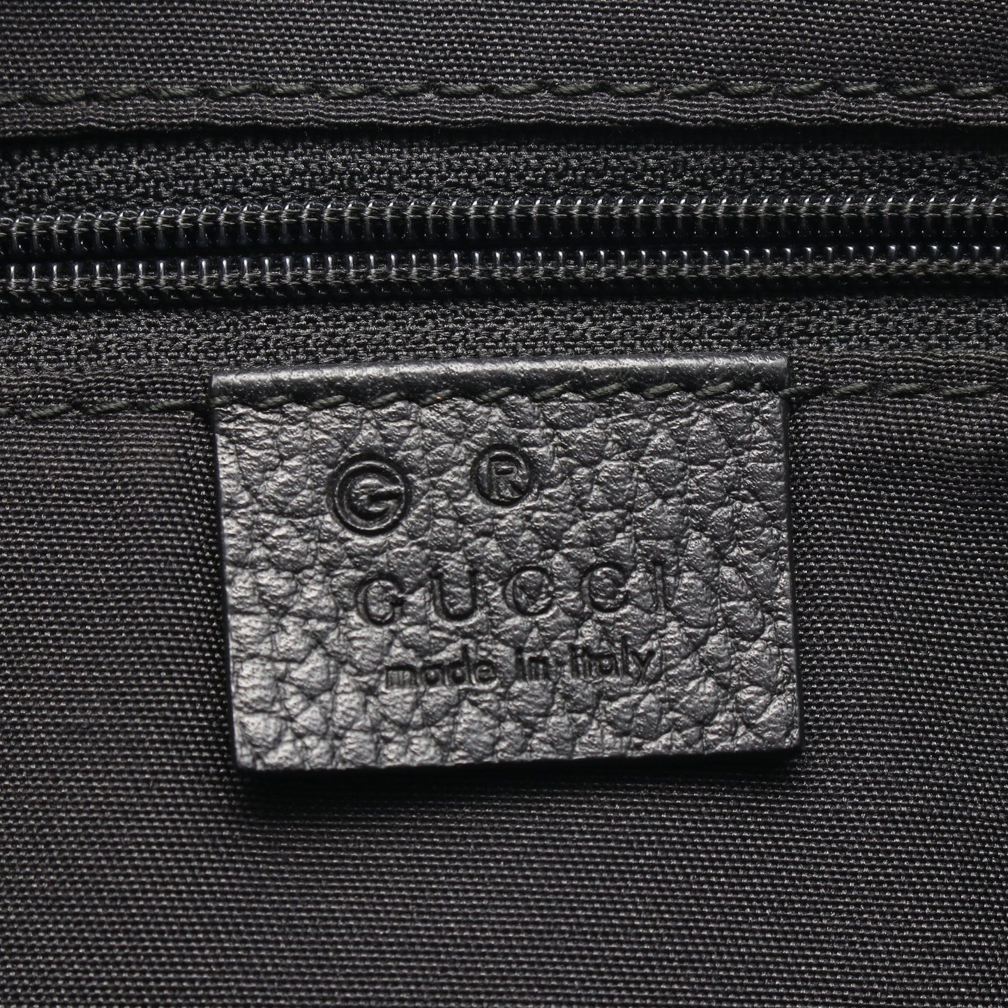 GGナイロン ハンドバッグ ナイロン レザー ブラック グッチ