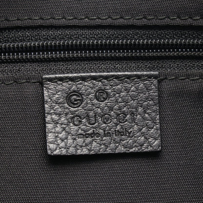 GGナイロン ハンドバッグ ナイロン レザー ブラック グッチ
