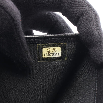 カメリア 二つ折り財布 レザー ブラック ゴールド金具 シャネル 財布・小物 CHANEL