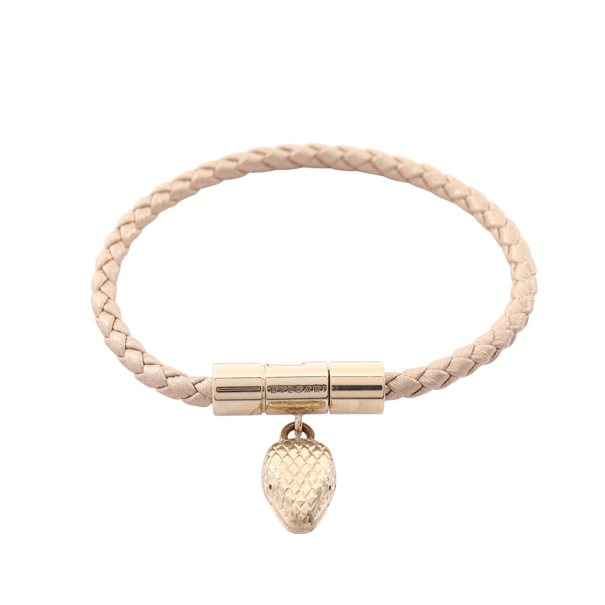 セルペンティ フォーエバー ブレスレット レザー GP シャンパンゴールド ゴールド ブルガリ アクセサリー BVLGARI