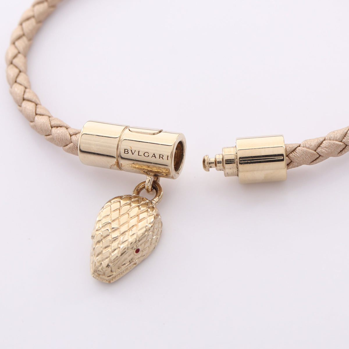 セルペンティ フォーエバー ブレスレット レザー GP シャンパンゴールド ゴールド ブルガリ アクセサリー BVLGARI