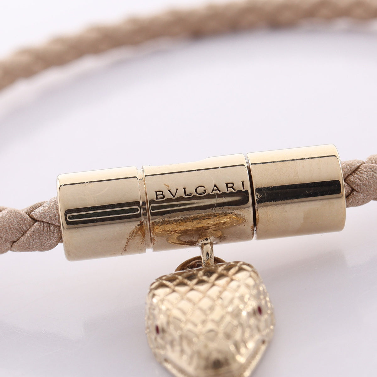 セルペンティ フォーエバー ブレスレット レザー GP シャンパンゴールド ゴールド ブルガリ アクセサリー BVLGARI