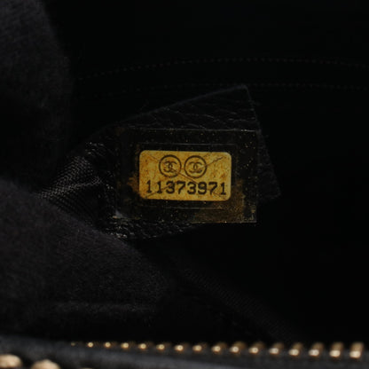 ワイルドステッチ ハンドバッグ ミニボストンバッグ レザー ブラック ゴールド金具 シャネル