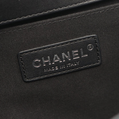ボーイシャネル チェーンショルダーバッグ ラムスキン ブラック シルバー金具 シャネル