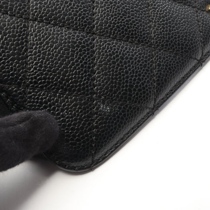 マトラッセ ハンドバッグ キャビアスキン ブラック ゴールド金具 シャネル バッグ CHANEL