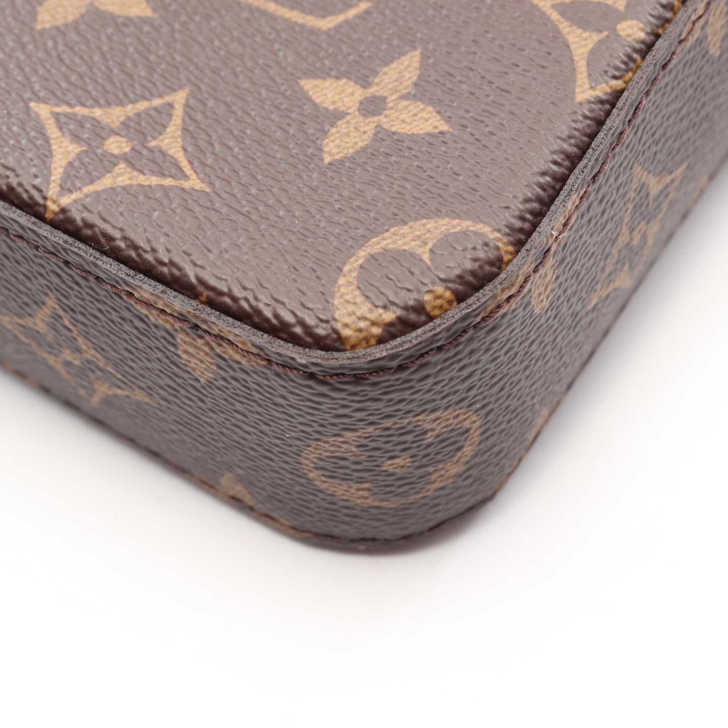 LOUIS VUITTON × NIGO トリオ メッセンジャー モノグラムストライプ LVスクエアード ショルダーバッグ PVC レザー ブラウン ルイヴィトン