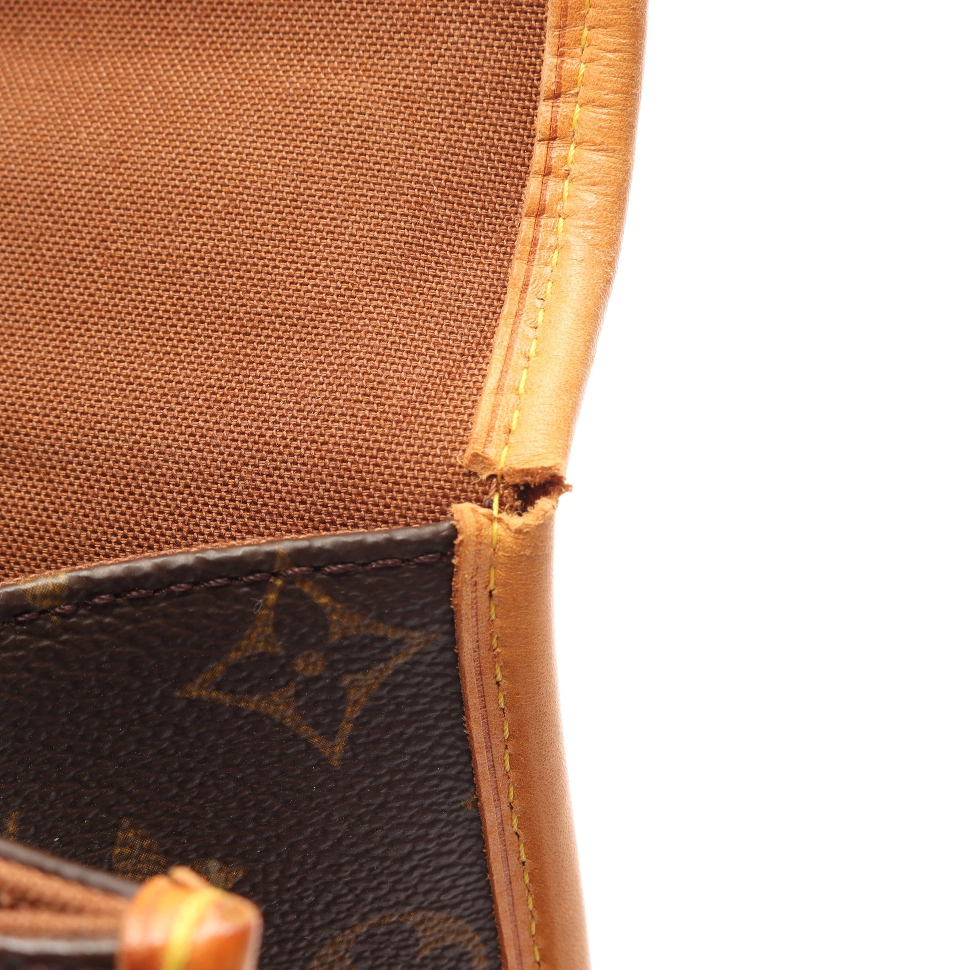 ベルエア モノグラム ハンドバッグ PVC レザー ブラウン ルイヴィトン バッグ LOUIS VUITTON