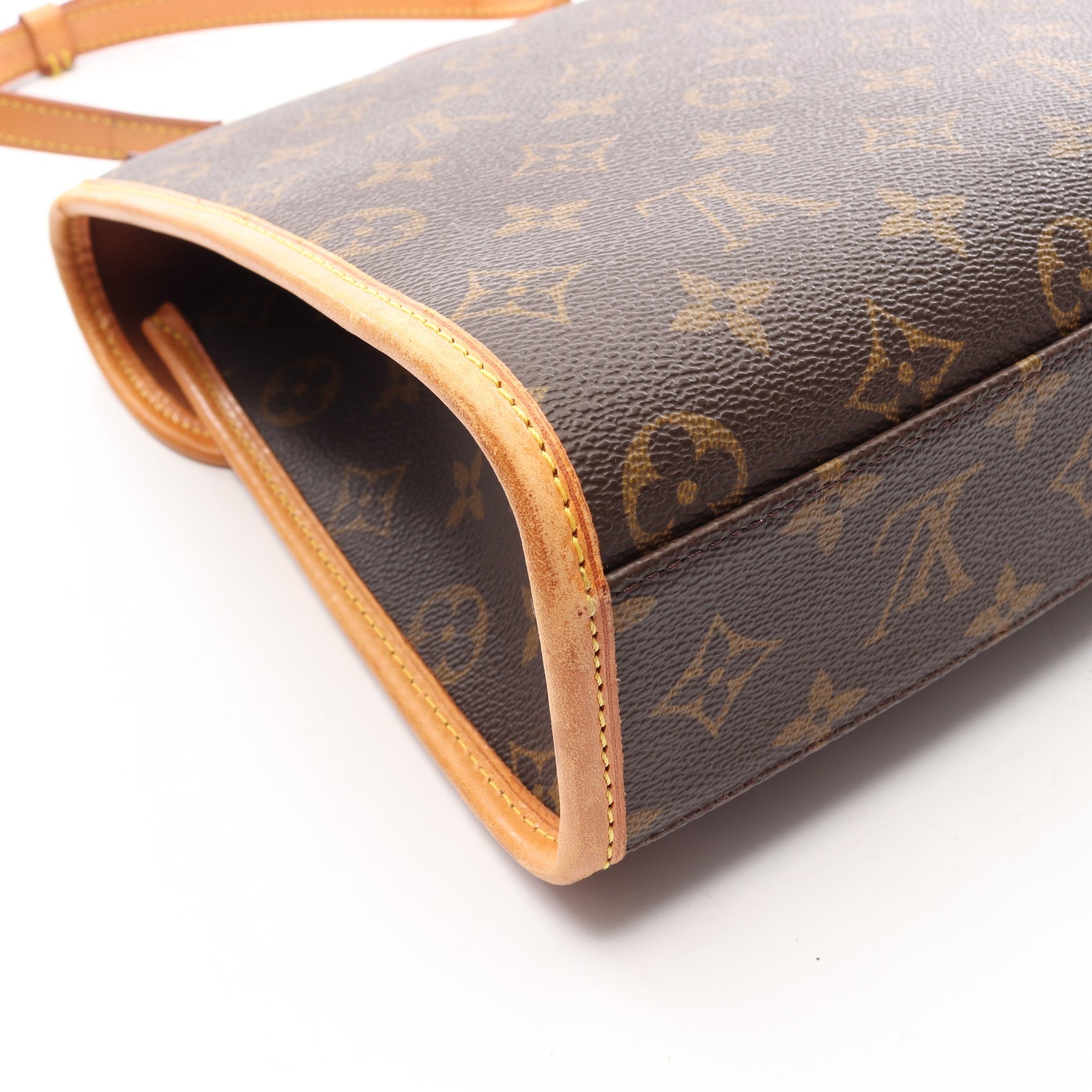 ベルエア モノグラム ハンドバッグ PVC レザー ブラウン ルイヴィトン バッグ LOUIS VUITTON