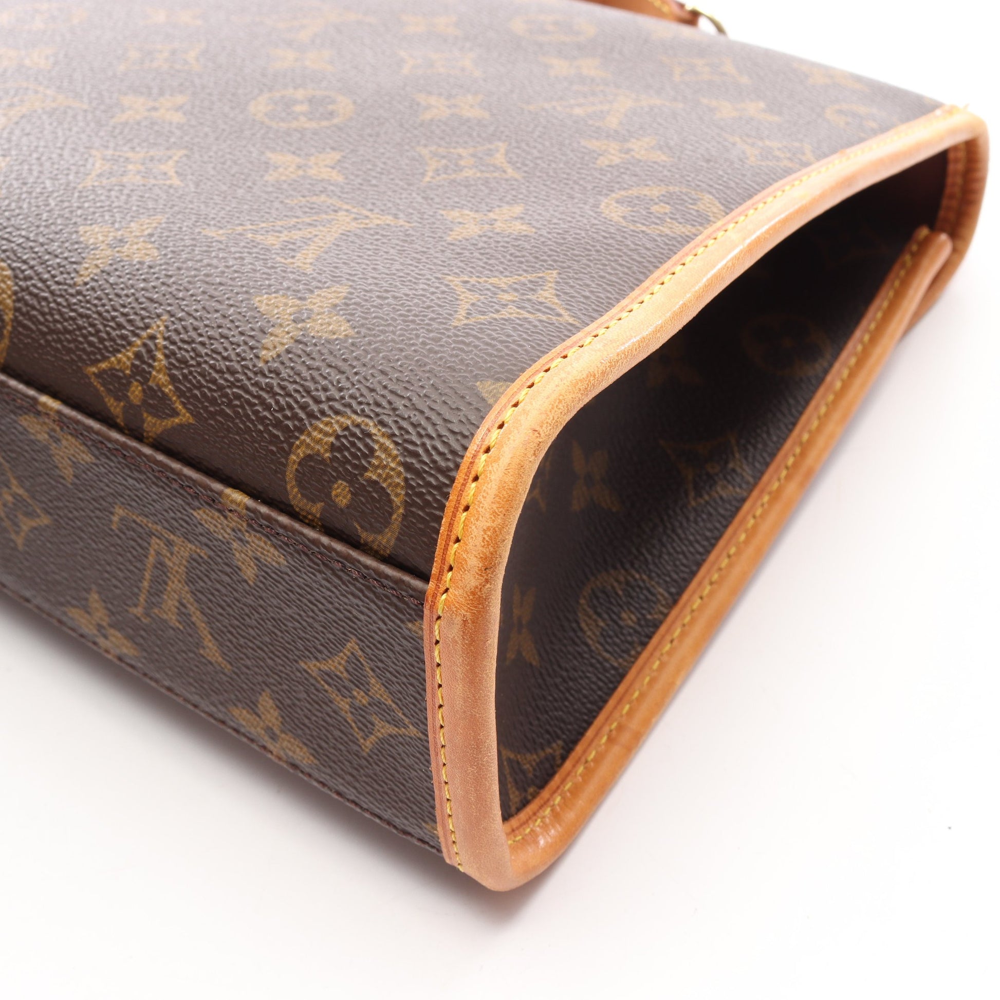 ベルエア モノグラム ハンドバッグ PVC レザー ブラウン ルイヴィトン バッグ LOUIS VUITTON