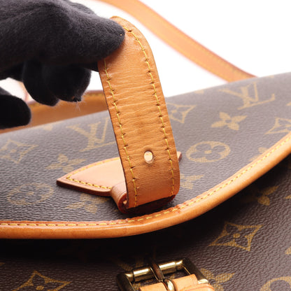 ベルエア モノグラム ハンドバッグ PVC レザー ブラウン ルイヴィトン バッグ LOUIS VUITTON