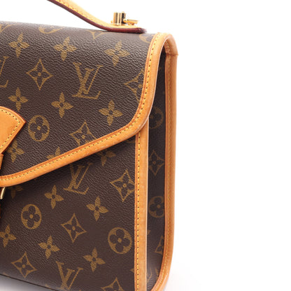 ベルエア モノグラム ハンドバッグ PVC レザー ブラウン ルイヴィトン バッグ LOUIS VUITTON
