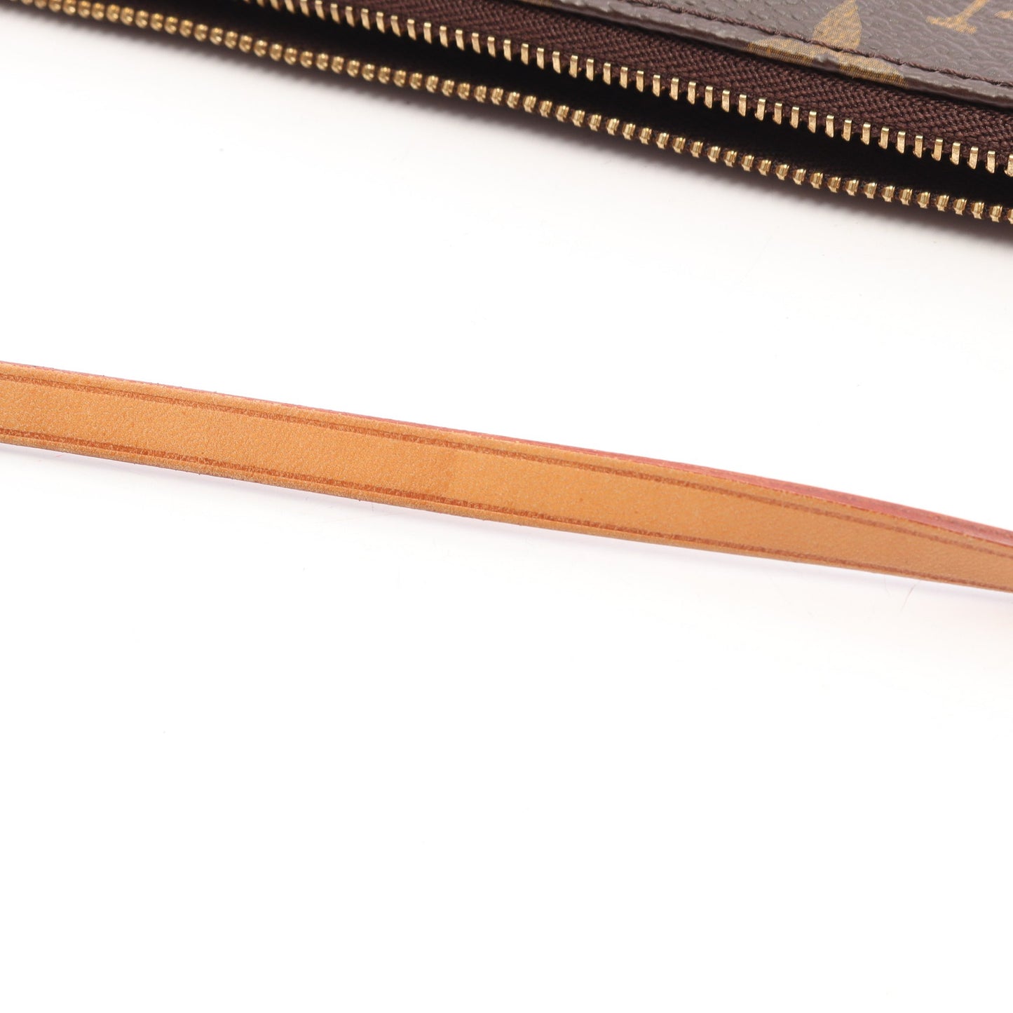 ポシェットアクセソワール モノグラム ハンドバッグ PVC レザー ブラウン ルイヴィトン