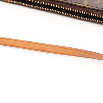 ポシェットアクセソワール モノグラム ハンドバッグ PVC レザー ブラウン ルイヴィトン