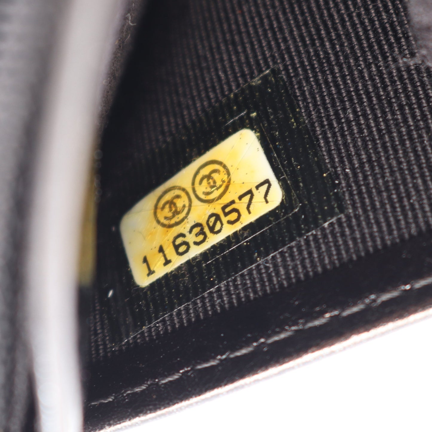 2.55 マトラッセ 二つ折り長財布 レザー ブラック シルバー金具 シャネル