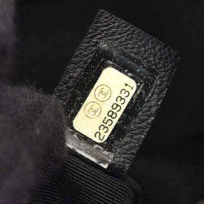 マトラッセ バックパック リュックサック ラムスキン ブラック シルバー金具 シャネル