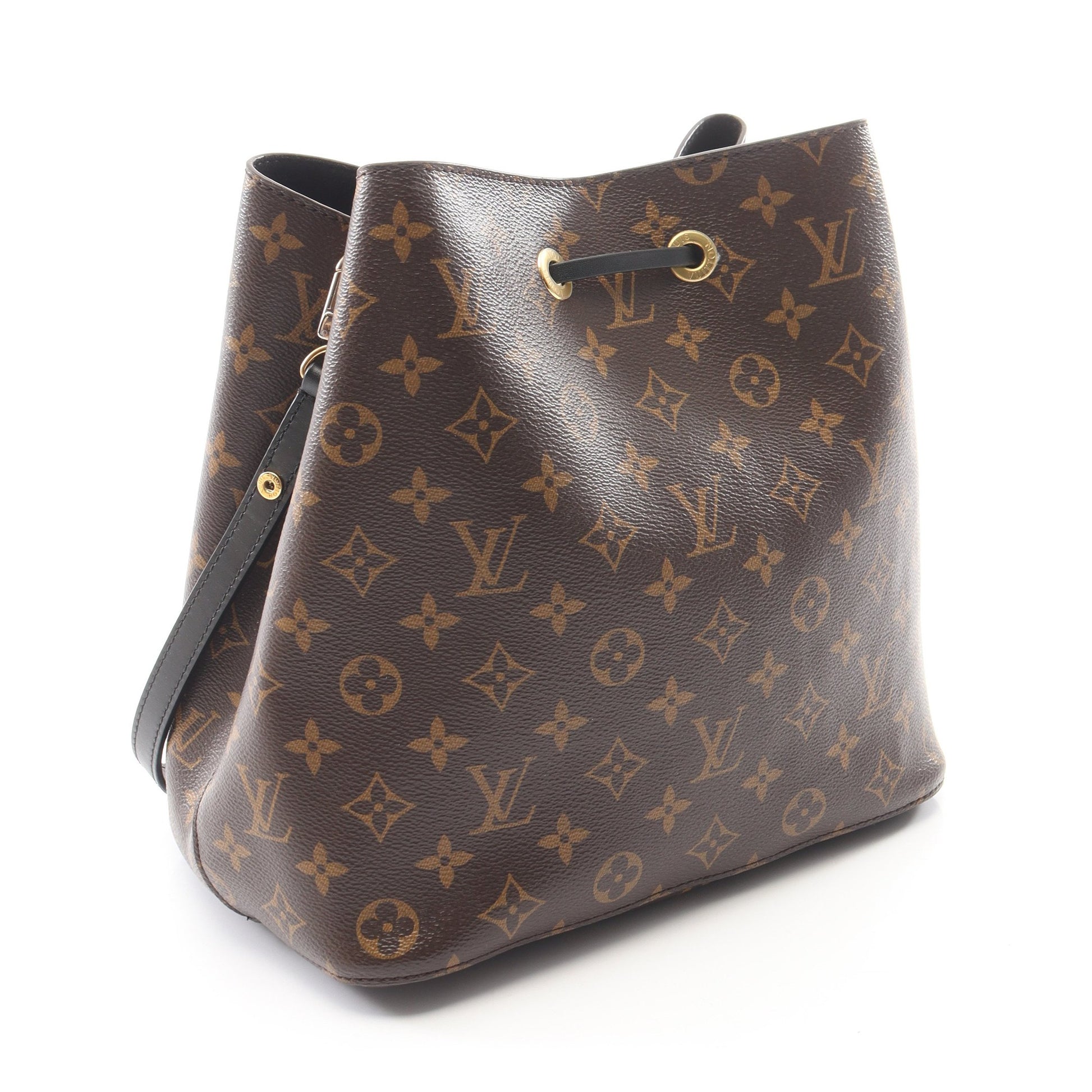 ネオノエ モノグラム ノワール ショルダーバッグ PVC レザー ブラウン ブラック ルイヴィトン バッグ LOUIS VUITTON