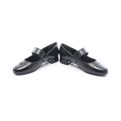 CAP-TOE MARY JANE HEEL BALLET パンプス レザー ブラック トリーバーチ