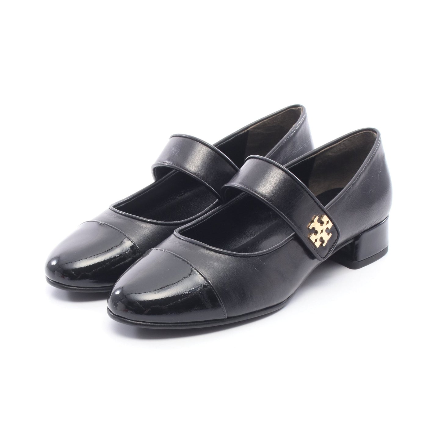 CAP-TOE MARY JANE HEEL BALLET パンプス レザー ブラック トリーバーチ