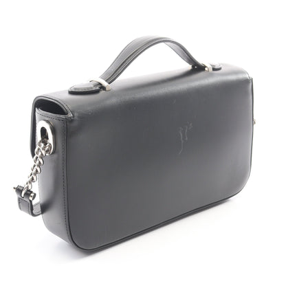 プチGG 2WAY ショルダーバッグ レザー ブラック グッチ