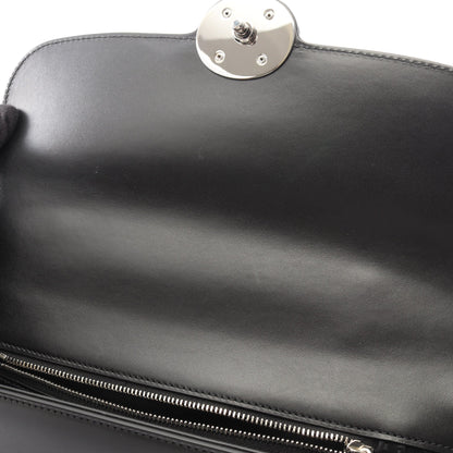 プチGG 2WAY ショルダーバッグ レザー ブラック グッチ