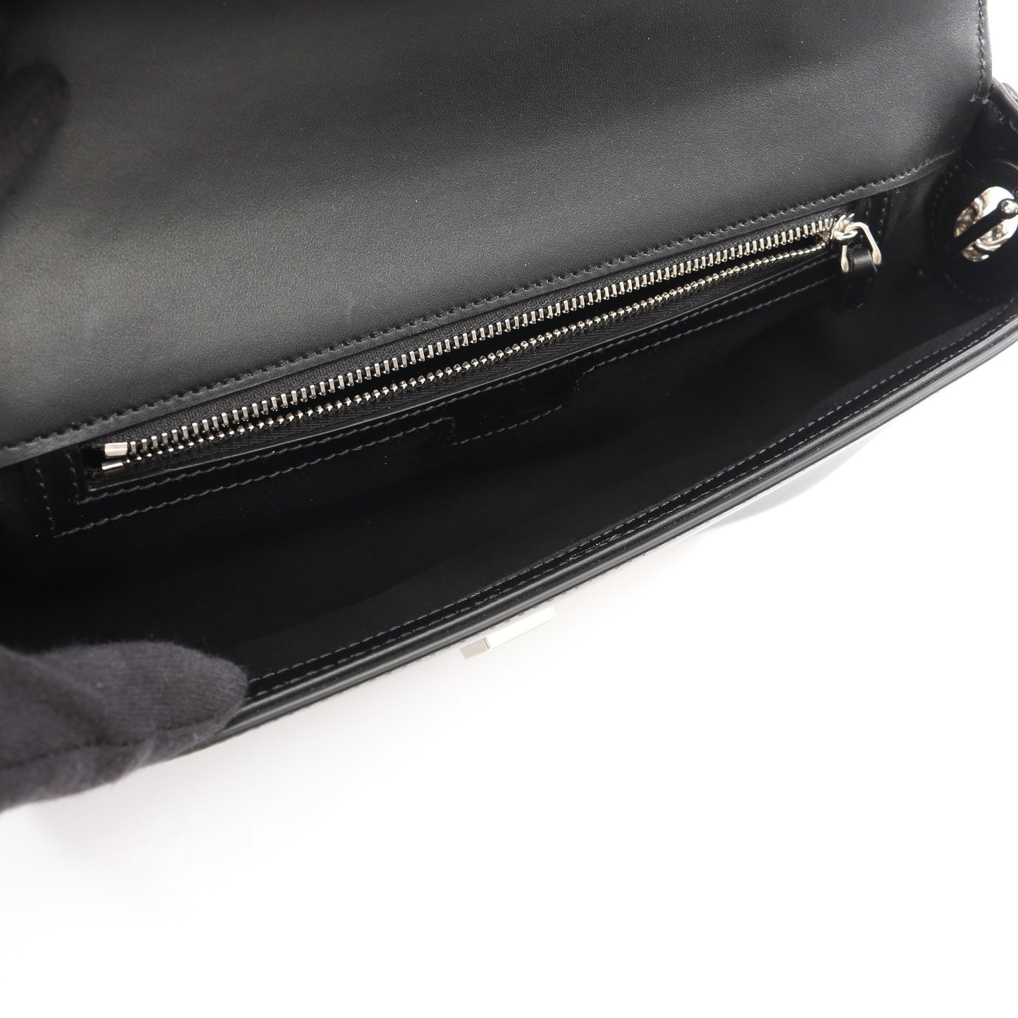 プチGG 2WAY ショルダーバッグ レザー ブラック グッチ