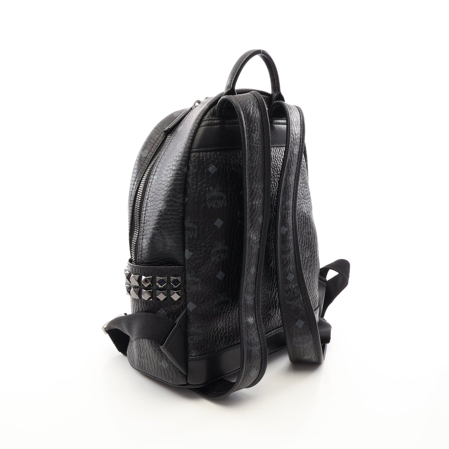 Stark スターク ヴィセトス サイドスタッズ バックパック リュックサック PVC ブラック エムシーエム バッグ MCM