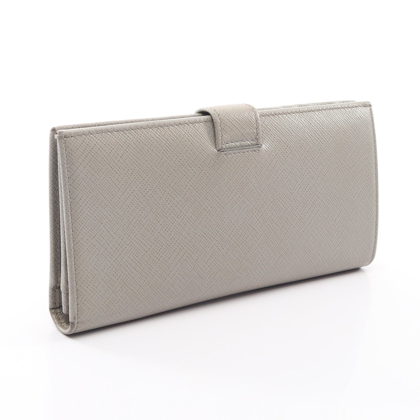 SAFFIANO MULTIC 二つ折り長財布 サフィアーノレザー グレーベージュ プラダ