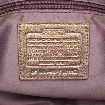 ジグネチャー 2WAY ハンドバッグ レザー ゴールド コーチ