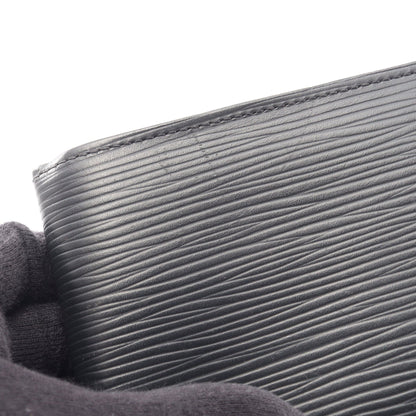 ポルトフォイユ ミュルティプル エピ ノワール 二つ折り財布 レザー ブラック ルイヴィトン