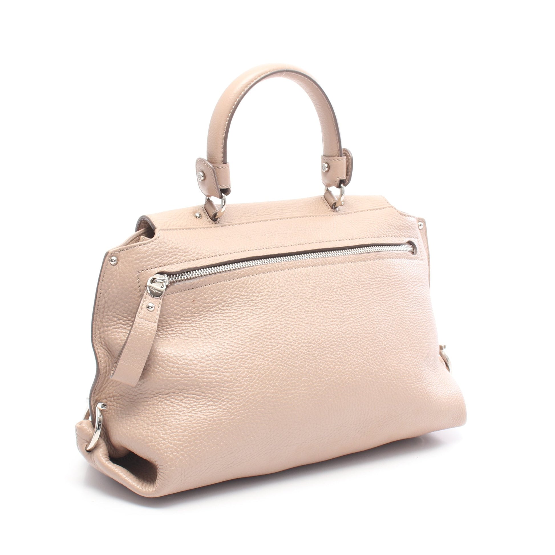 ソフィア ガンチーニ 2WAY ハンドバッグ レザー ピンクベージュ サルヴァトーレフェラガモ バッグ Salvatore Ferragamo