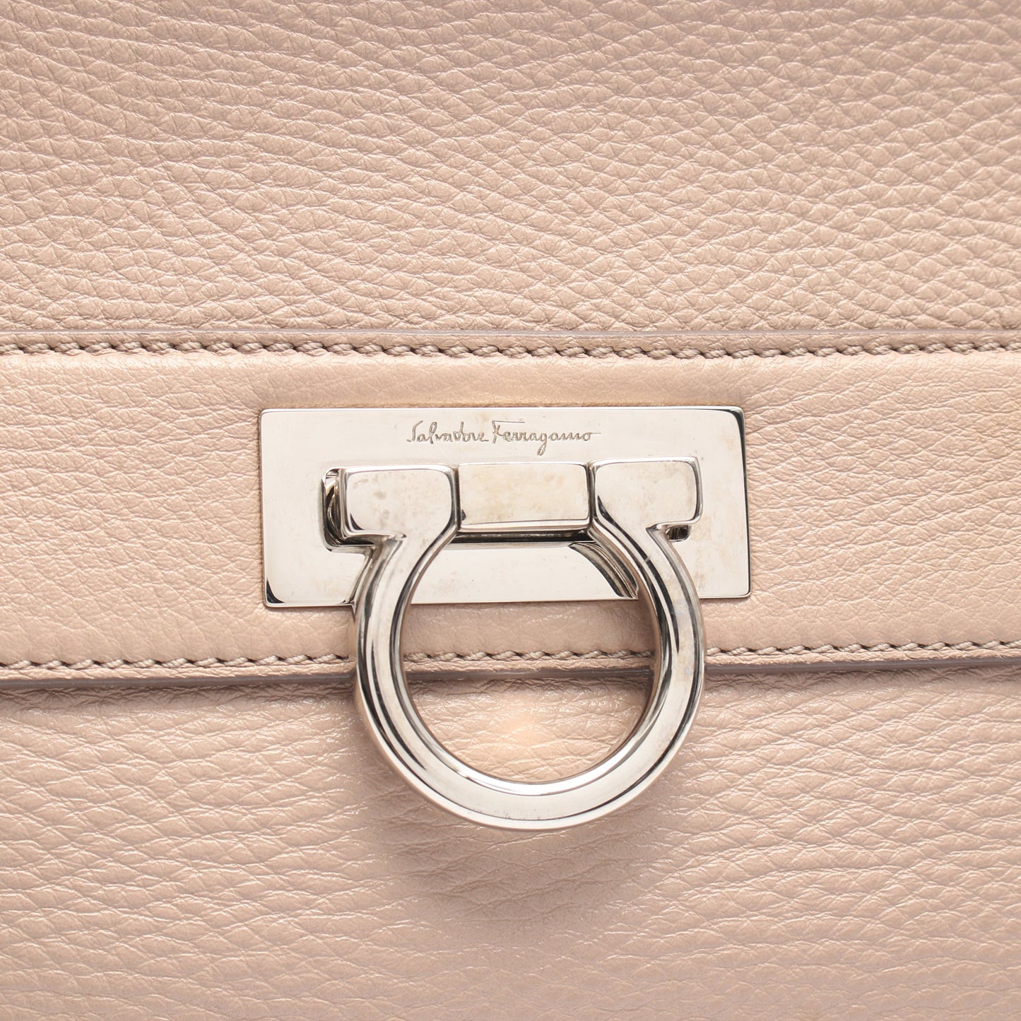ソフィア ガンチーニ 2WAY ハンドバッグ レザー ピンクベージュ サルヴァトーレフェラガモ バッグ Salvatore Ferragamo
