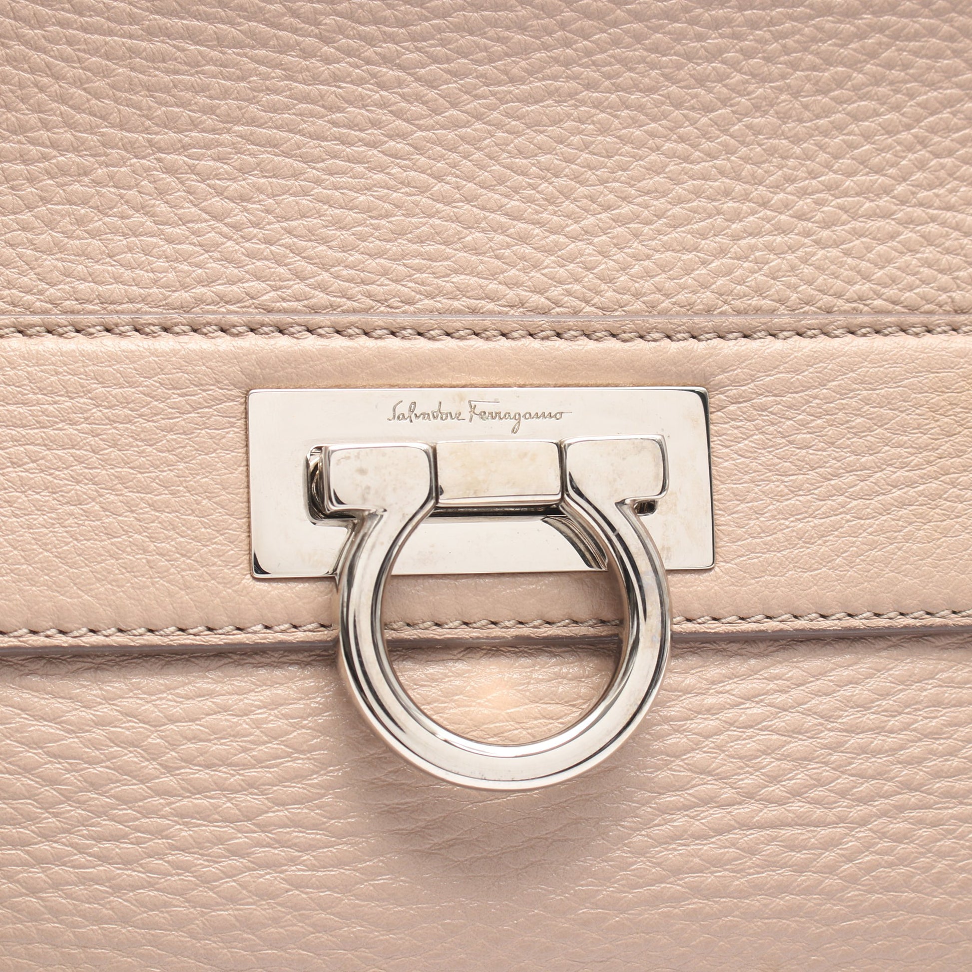 ソフィア ガンチーニ 2WAY ハンドバッグ レザー ピンクベージュ サルヴァトーレフェラガモ バッグ Salvatore Ferragamo