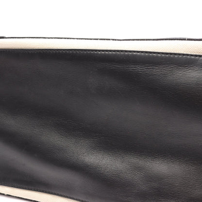 NAVY CABAS ネイビーカバ M ハンドバッグ トートバッグ キャンバス レザー オフホワイト ブラック バレンシアガ