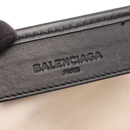 NAVY CABAS ネイビーカバ M ハンドバッグ トートバッグ キャンバス レザー オフホワイト ブラック バレンシアガ