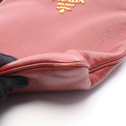 VIT.DAINO ショルダーバッグ レザー ボルドー プラダ バッグ PRADA