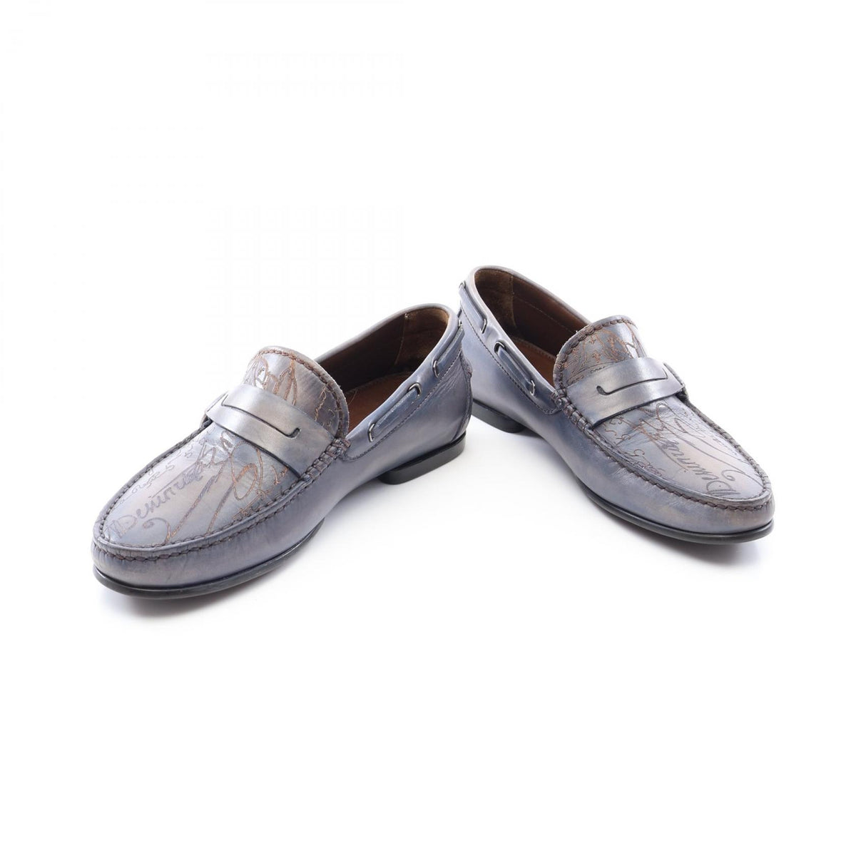 ANTONIN アントナン カリグラフィ ローファー レザー グレー ベルルッティ シューズ Berluti
