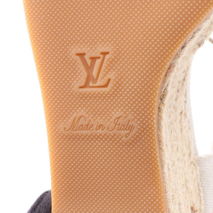 スターボードライン モノグラム エスパドリーユ ウェッジソール サンダル キャンバス ベージュ ピンク ルイヴィトン シューズ LOUIS VUITTON