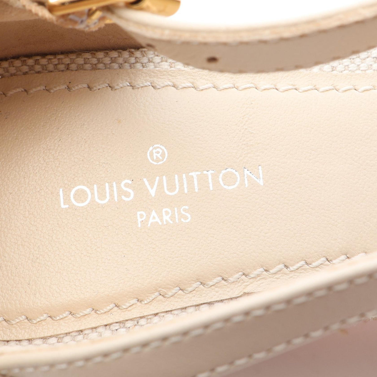 スターボードライン モノグラム エスパドリーユ ウェッジソール サンダル キャンバス ベージュ ピンク ルイヴィトン シューズ LOUIS VUITTON