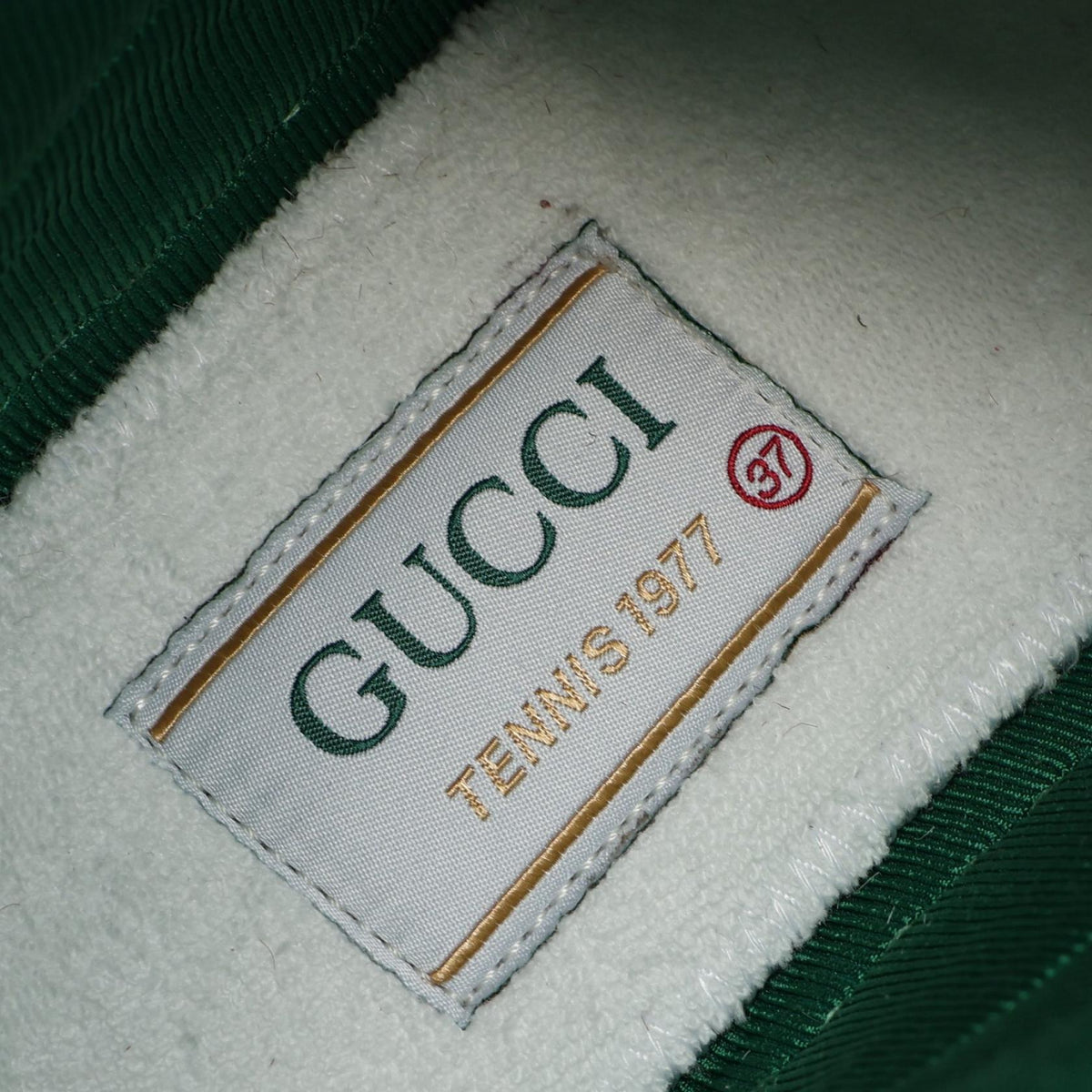 テニス 1977 シェリーライン ゼブラ ハイカットスニーカー ハラコ オフホワイト ブラウン マルチカラー グッチ シューズ GUCCI