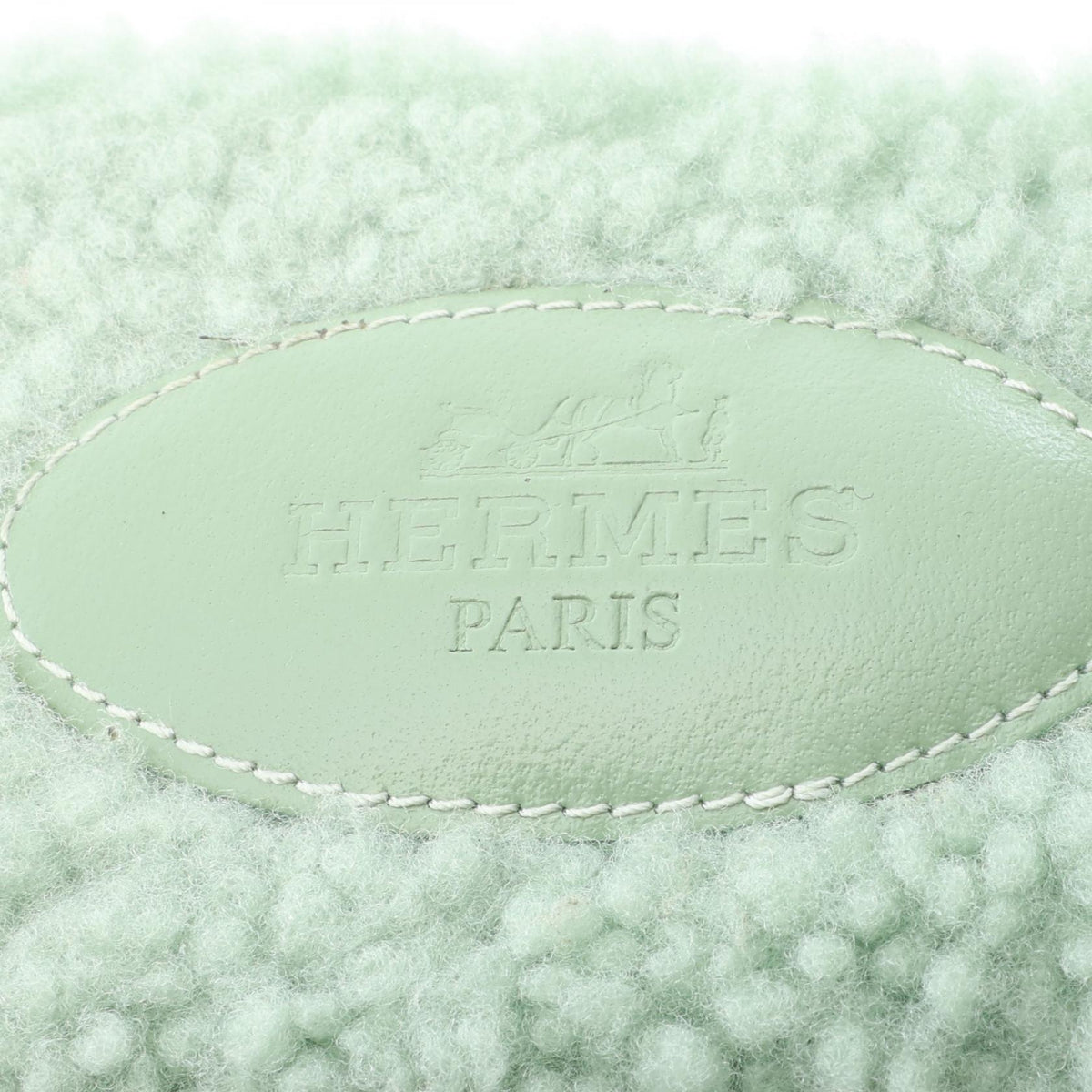 オラン ボア ミュール サンダル シアリング グリーン エルメス シューズ HERMES