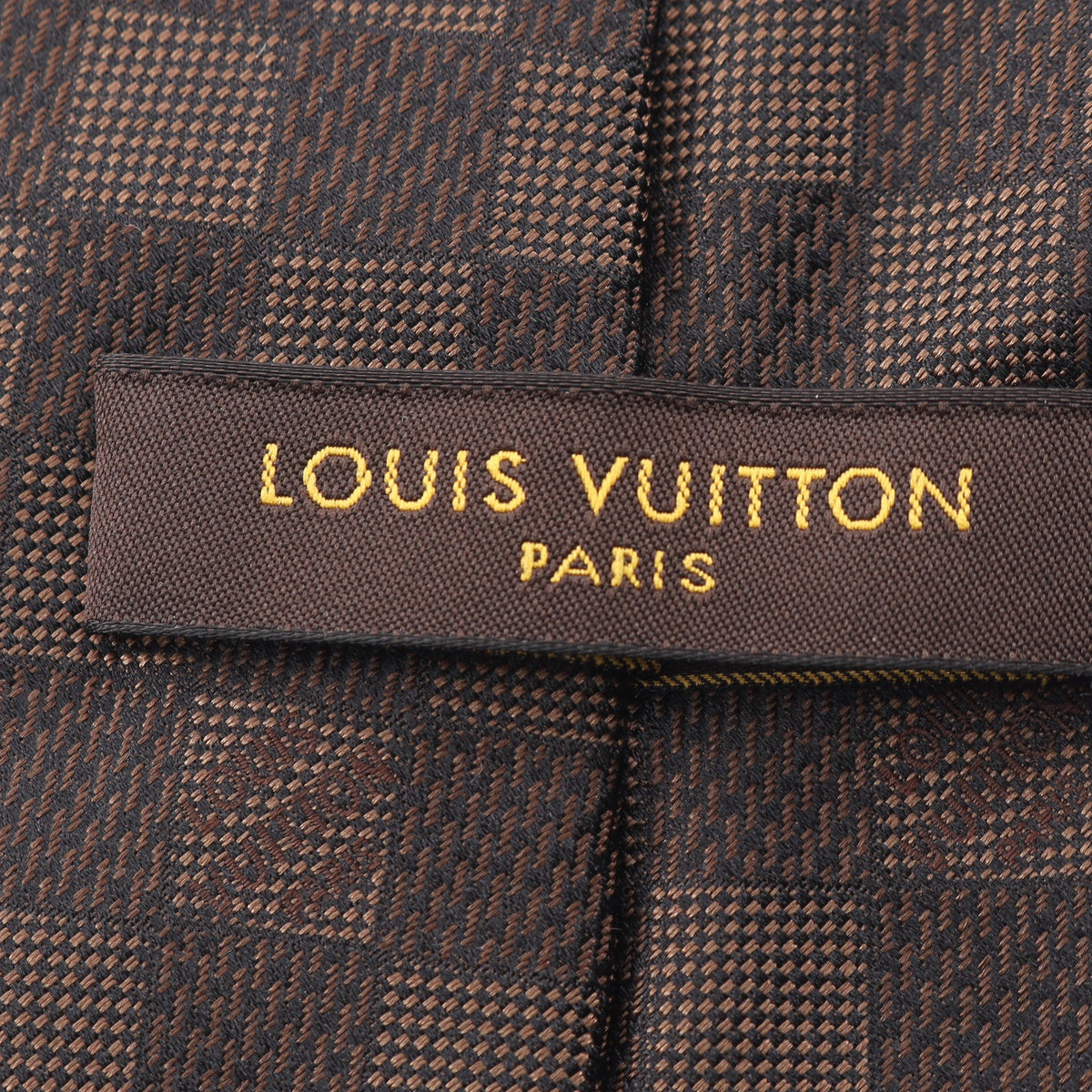 ダミエ ネクタイ シルク ダークブラウン ルイヴィトン 財布・小物 LOUIS VUITTON